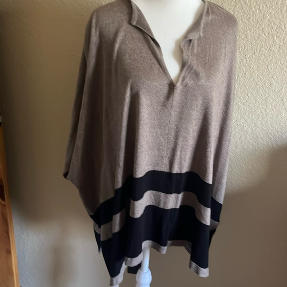 August Silk poncho.  EUC